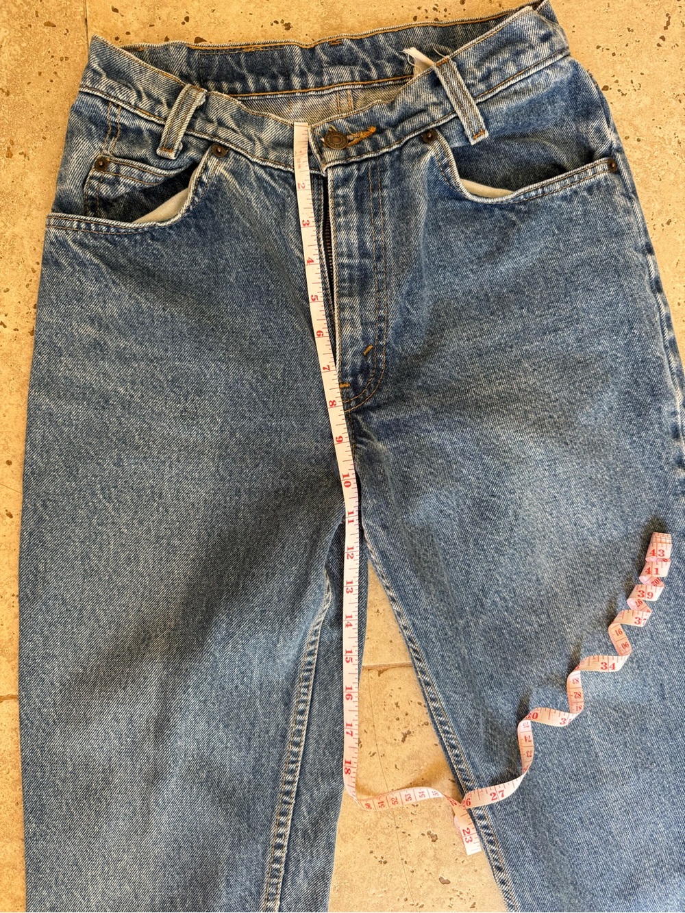 Vintage 1980s Levis Orange Tab High Waisted Jeans 26x26. Made in U.S.A. - Picture 2 of 7